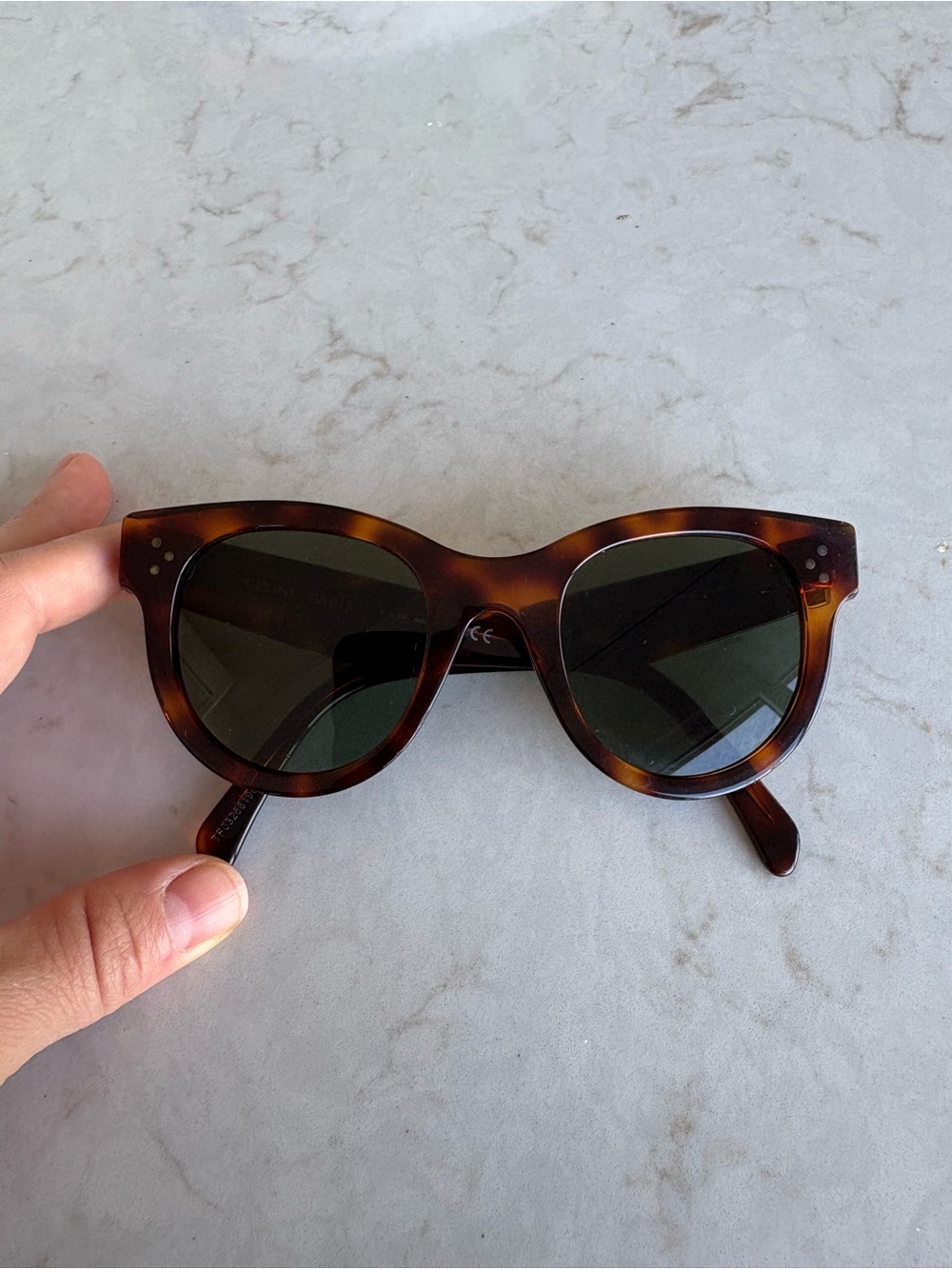 Celine Tortoiseshell Audrey Cat Eye Sunglasses